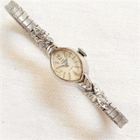 Waltham 25 Jewels 14K White Gold Watch