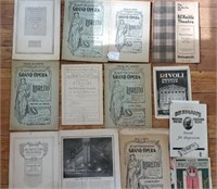 20 Antique New York Theater Programs