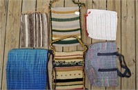6 Vintage 1960's Hand Woven Bags/Purses