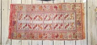 Small Antique Handknotted Persian Area Rug