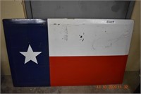 Painted Wood Texas Flag 50 X 31