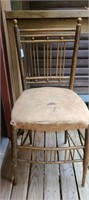 Antique Music Box Sheraton Side Wood Chair