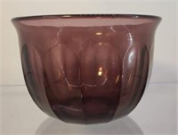 Antique Amethyst American Boston Glass Bowl