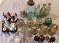 Vintage Glass Ball Coke Bottles & Insulators