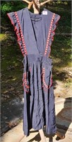 Vintage Blue & Red Ladies Jumper Dress
