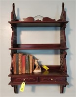 ANTIQUE WHATNOT SHELF