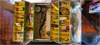 Vintage Fishing Tackle Box & Lures