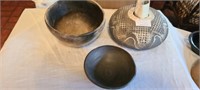 Studio Pottery Raku & Hand Thrown Bowls