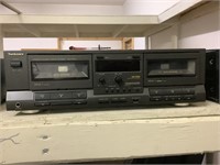 Technics stereo double cassette deck