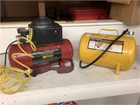 Air compressor with air tank