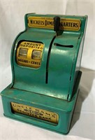Uncle Sams vintage 3coin cash register bank,