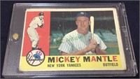 1960 Topps, Mickey Mantle card number 350, would