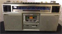 Vintage radio, Sony AM/FM cassette recorder,