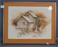 Old Wooden Mill Print