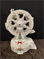 Avon Ferris Wheel Music Box Ceramic, Turns & Plays