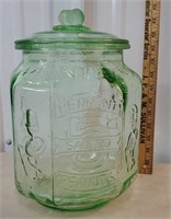 Green Planter's peanut jar