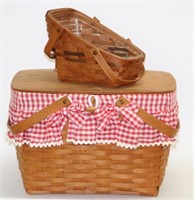 (3) Longaberger Baskets - Picnic &