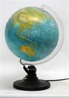 Physical and political light up globe, technology