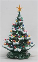 ceramic light up Christmas tree, 19" high
