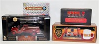 (4) pieces of Fire related items - Die cast 1938