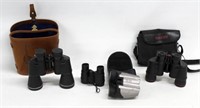 (4) Binoculars - Tasco 10x50, 2023 wide angle;
