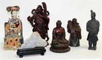 (6) Asian Figural Statues