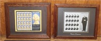(16) Framed stamp sheets including Bugs Bunny,