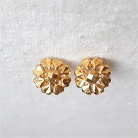 14K Gold Pierced Earrings with Hearts