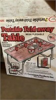 Portable folding table