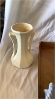 Vases, lady's head, McCoy pottery