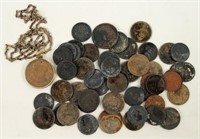 Group of Mixed Coins w/ Water or Fire Damage