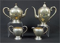 Preisner 4 Pcs. Sterling Silver Tea Service
