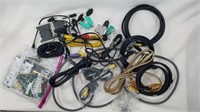 Lot of Computer Parts, Cables, Adapters & More