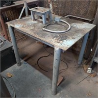 Solid Metal Workshop Table