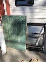 chalk board 3x4, window