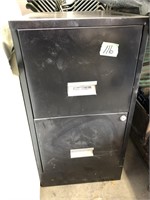 file cabinet & metal cabinet w/ doors 23x30x23
