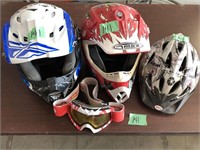 Riding helmets & goggles