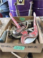 PVC cutter, pipe wrenches, bender & more