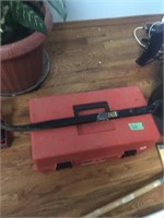 Crowbar, red toolbox