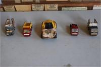 5 Vintage Tiny Tonka Trucks