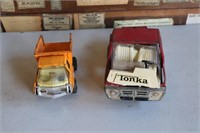 2 Vintage Tonka Trucks - Cement Mixer & Dump Truck