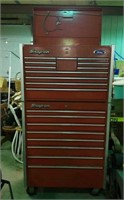 Stacked "Snap-On" tool chest