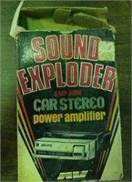 Car stereo amp & cassette adapter;