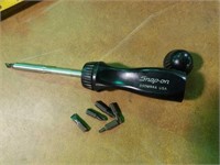 Snap-on  9" screwdriver with 6 bits