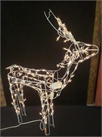White Deer with Lights and Rotating Head