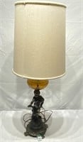 Vintage Buffet Lamp w/ Cherub