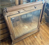 Antique Wood Frame Vanity-top Mirror