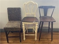 3 pcs. Misc. Dining Chairs