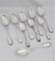 19TH CENTURY SILVER SPOONS