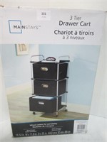 Mainstays 3 Tier Drawer Cart